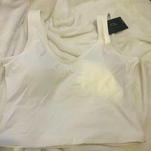 Klassy Network Brami NWT- white tank sz L